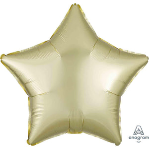 Amscan_OO Balloon - Foil Satin Luxe Pastel Yellow Star Foil Balloon 45cm Each