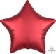 Amscan_OO Balloon - Foil Satin Luxe Sangria Star Foil Balloon 45cm Each