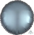 Satin Luxe Steel Blue Circle Foil Balloon 45cm Each