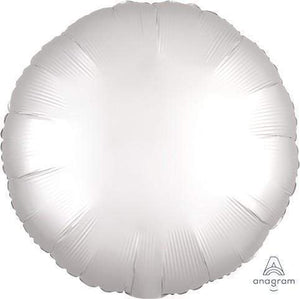 Amscan_OO Balloon - Foil Satin Luxe White Circle Foil Balloon 45cm Each