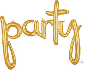 Amscan_OO Balloon - Foil Script Phrase party Gold Foil Balloon 99cm x 78cm Each