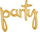 Amscan_OO Balloon - Foil Script Phrase party Gold Foil Balloon 99cm x 78cm Each