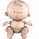 Amscan_OO Balloon - Foil Sitting Baby Foil Balloon 33cm x 38cm Each