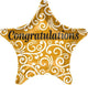 Amscan_OO Balloon - Foil Sophisticated Star Congratulations Foil Balloon 45cm Each