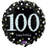 Sparkling Happy Birthday 100 Foil Balloon 45cm Each