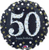 Sparkling Happy Birthday 50 Foil Balloon 45cm Each