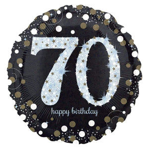 Amscan_OO Balloon - Foil Sparkling Happy Birthday 70 Foil Balloon 45cm Each