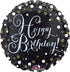 Sparkling Happy Birthday Foil Balloon 45cm Each