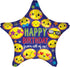 Star Happy Birthday from All of Us Foil Balloon 45cm Each