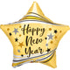 Amscan_OO Balloon - Foil Star Happy New Year Bursts & Stars Foil Balloon 45cm Each