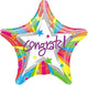 Amscan_OO Balloon - Foil Star Rainbow Congrats Foil Balloon 45cm Each