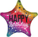 Amscan_OO Balloon - Foil Star Rainbow Star Birthday Foil Balloon 45cm Each