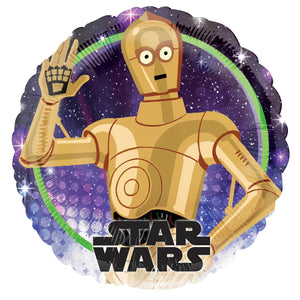 Amscan_OO Balloon - Foil Star Wars Galaxy C3P0 Foil Balloon 45cm Each