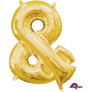 Amscan_OO Balloon - Foil Symbol & Gold Foil Balloon 40cm Each