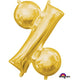 Amscan_OO Balloon - Foil Symbol % Gold Foil Balloon 40cm Each