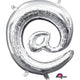 Amscan_OO Balloon - Foil Symbol @ Silver Foil Balloon 40cm Each