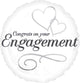 Amscan_OO Balloon - Foil Two Hearts Engagement Foil Balloon 45cm Each