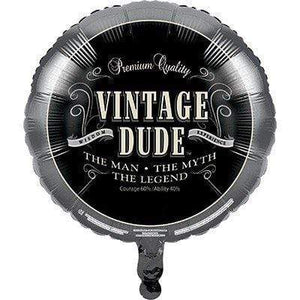 Amscan_OO Balloon - Foil Vintage Dude Foil Balloon 45cm Each