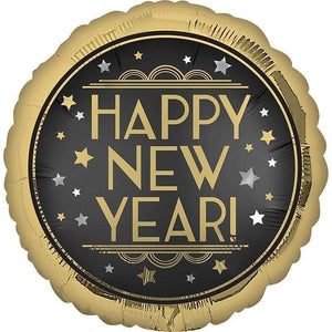 Amscan_OO Balloon - Foil Vintage Happy New Year Foil Balloon 45cm Each