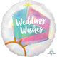 Amscan_OO Balloon - Foil Wedding Ring Wedding Wishes Iridescent Holographic Foil Balloon 45cm Each