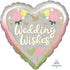 Wedding Wishes Ombre Foil Balloon 45cm Each