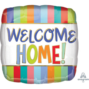 Amscan_OO Balloon - Foil Welcome Home Stripes Foil Balloon 45cm Each