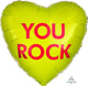 Amscan_OO Balloon - Foil You Rock Candy Heart Foil Balloon 45cm Each