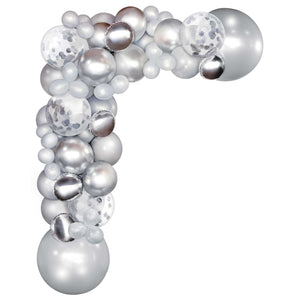 Balloon - Latex Silver Balloon Garland Kit 70pk