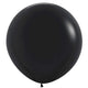 Amscan_OO Balloon - Plain Latex Black Bright Pink Latex Balloons 60cm 3pk