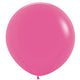 Amscan_OO Balloon - Plain Latex Bright Pink Gold Latex Balloons 60cm 3pk