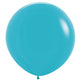 Amscan_OO Balloon - Plain Latex Caribbean Blue Black Latex Balloons 60cm 3pk