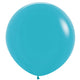Amscan_OO Balloon - Plain Latex Caribbean Blue Lavender Latex Balloons 60cm 3pk