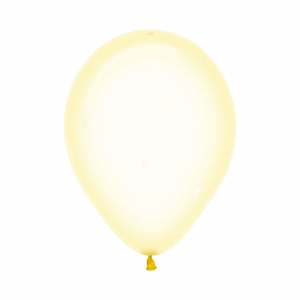 Amscan_OO Balloon - Plain Latex Crystal Pastel Yellow Latex Balloons 30cm 100pk