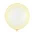Crystal Pastel Yellow Latex Balloons 60cm 3pk