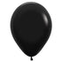 Fashion Black Latex Balloons 30cm 25pk