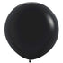 Fashion Black Latex Balloons 60cm 3pk