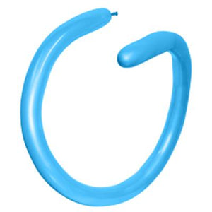 Amscan_OO Balloon - Plain Latex Fashion Blue Modelling Latex Balloons 260T 100pk