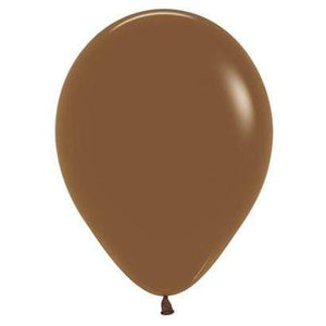 Amscan_OO Balloon - Plain Latex Fashion Coffee Brown Latex Balloons 30cm 100pk