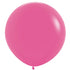 Fashion Fuchsia Latex Balloons 60cm 3pk