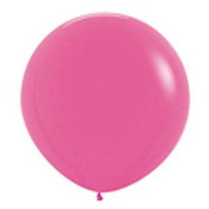 Amscan_OO Balloon - Plain Latex Fashion Fuchsia Latex Balloons 90cm 2pk