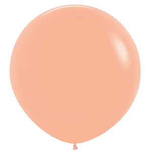 Amscan_OO Balloon - Plain Latex Fashion Peach Latex Balloons 60cm 3pk