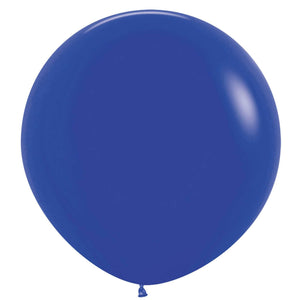 Amscan_OO Balloon - Plain Latex Fashion Royal Blue Latex Balloons 60cm 3pk