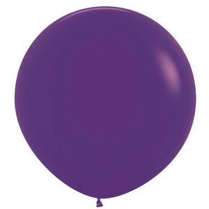 Amscan_OO Balloon - Plain Latex Fashion Violet Latex Balloons 60cm 3pk