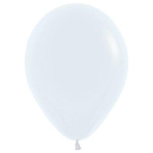 Amscan_OO Balloon - Plain Latex Fashion White Latex Balloons 30cm 100pk