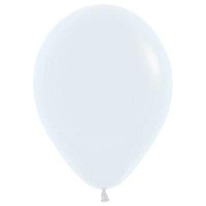 Amscan_OO Balloon - Plain Latex Fashion White Latex Balloons 30cm 25pk