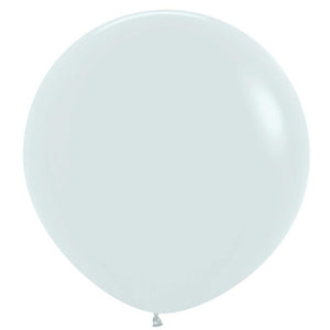 Amscan_OO Balloon - Plain Latex Fashion White Latex Balloons 60cm 3pk