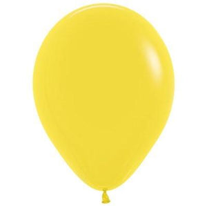 Amscan_OO Balloon - Plain Latex Fashion Yellow Latex Balloons 30cm 25pk