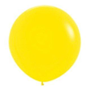Amscan_OO Balloon - Plain Latex Fashion Yellow Latex Balloons 90cm 2pk