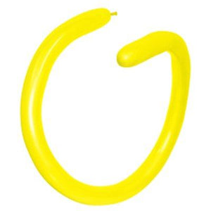 Amscan_OO Balloon - Plain Latex Fashion Yellow Modelling Latex Balloons 260T 100pk