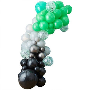 Balloon - Plain Latex Game Controller Black, Green & Grey Balloon Arch